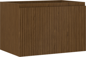 Mexen Rivel шкафче за баня под мивка 70 см, 1 чекмедже, оребрено, орех - 91A20-07047-1-BF86