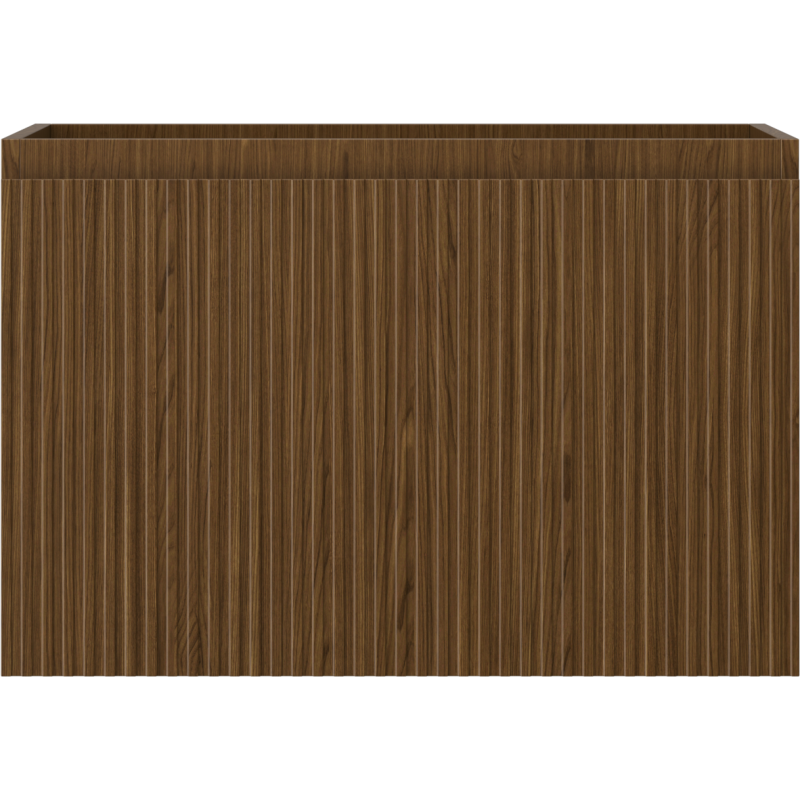 Mexen Rivel шкафче за баня под мивка 70 см, 1 чекмедже, оребрено, орех - 91A20-07047-1-BF86