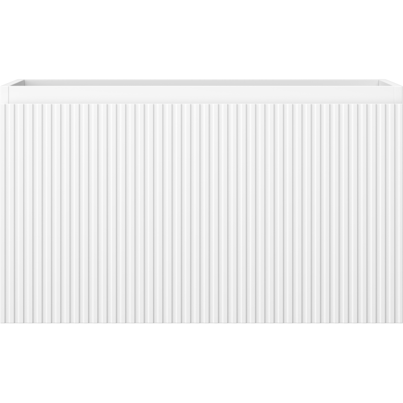 Mexen Rivel шкаф за баня под умивалник 80 см, 1 чекмедже, оребрен , бял мат