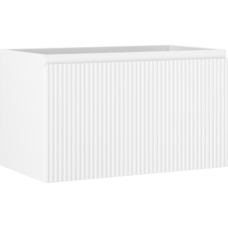 Mexen Rivel шкаф за баня под умивалник 80 см, 1 чекмедже, оребрен , бял мат