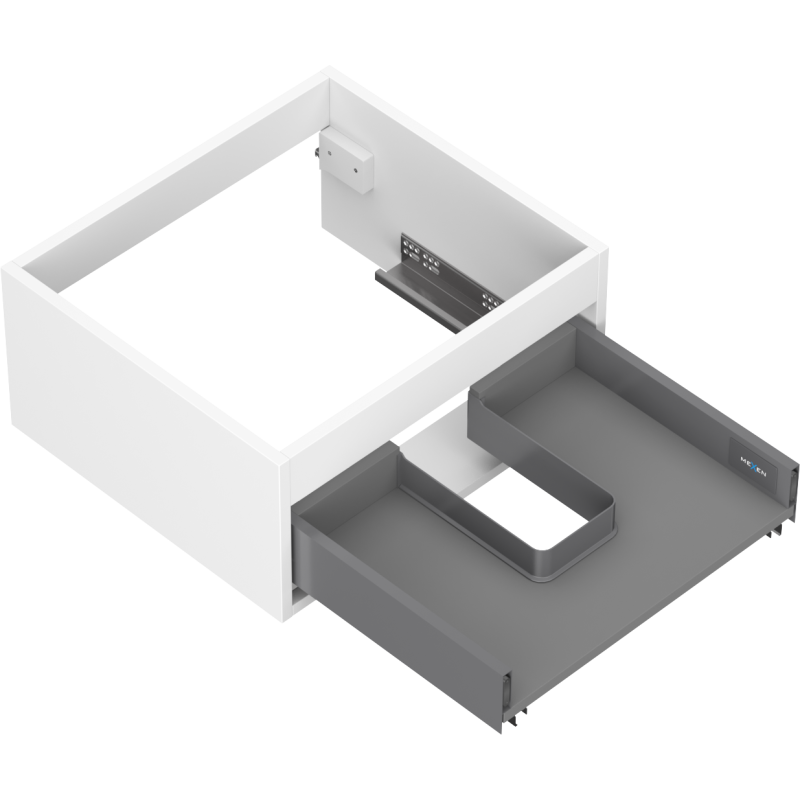 Mexen Box-A корпус на шкаф под умивалник 50 см, 1 чекмедже, бял мат - 91AX0-0500-235-1-01