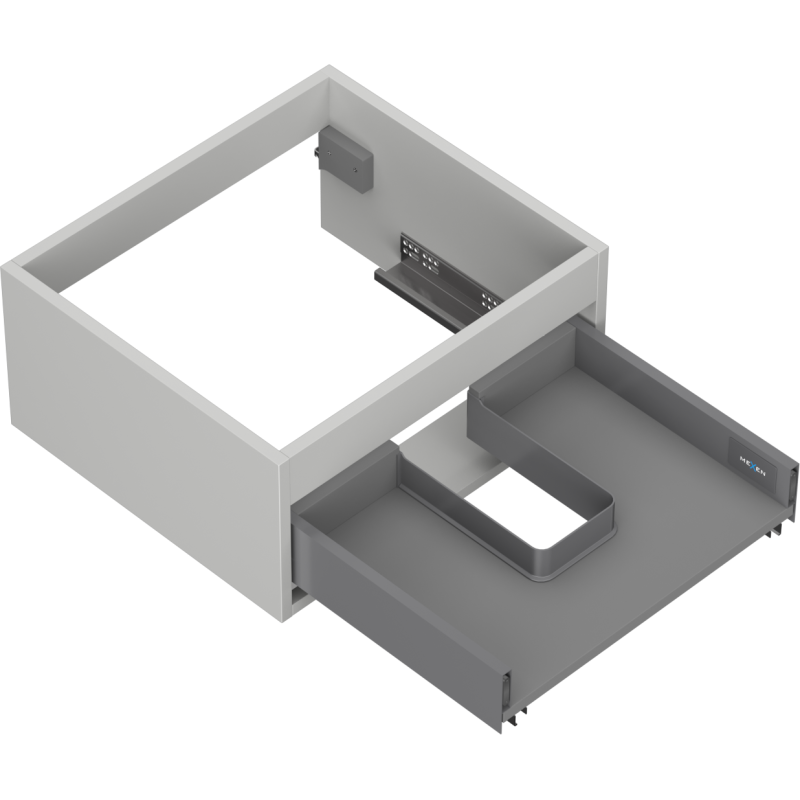 Mexen Box-A корпус на шкаф под умивалник 50 см, 1 чекмедже, сив мат - 91AX0-0500-235-1-62