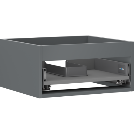 Mexen Box-A корпус за шкаф под мивка 50 см, 1 чекмедже, матов графит