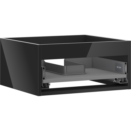 Mexen Box-A корпус за шкаф под мивка 50 см, 1 чекмедже, черен гланц - 91AX0-0500-235-1-70