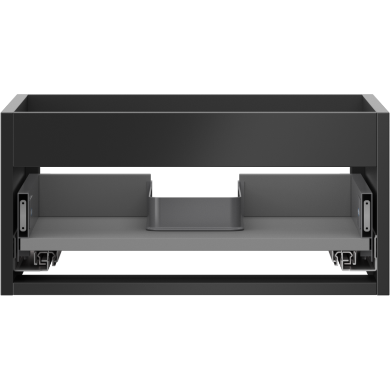 Mexen Box-A корпус шкафче за мивка 50 см, 1 чекмедже, черен мат - 91AX0-0500-235-1-71