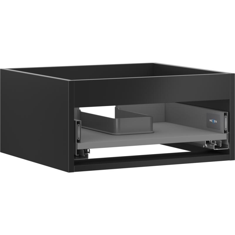 Mexen Box-A корпус шкафче за мивка 50 см, 1 чекмедже, черен мат - 91AX0-0500-235-1-71