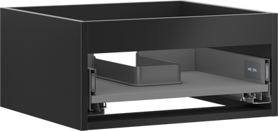 Mexen Box-A корпус шкафче за мивка 50 см, 1 чекмедже, черен мат - 91AX0-0500-235-1-71