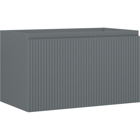 Mexen Rivel шкафче за баня под мивка 80 см, 1 чекмедже, оребрено, графит мат - 91A20-08047-1-BF66