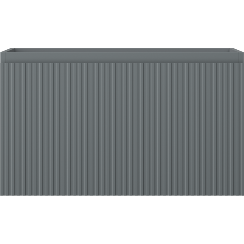 Mexen Rivel шкафче за баня под мивка 80 см, 1 чекмедже, оребрено, графит мат - 91A20-08047-1-BF66