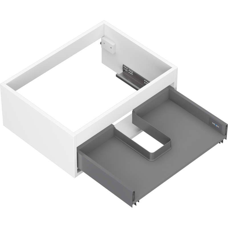 Mexen Box-A корпус на шкаф под мивка 60 см, 1 чекмедже, бял мат - 91AX0-0600-235-1-01
