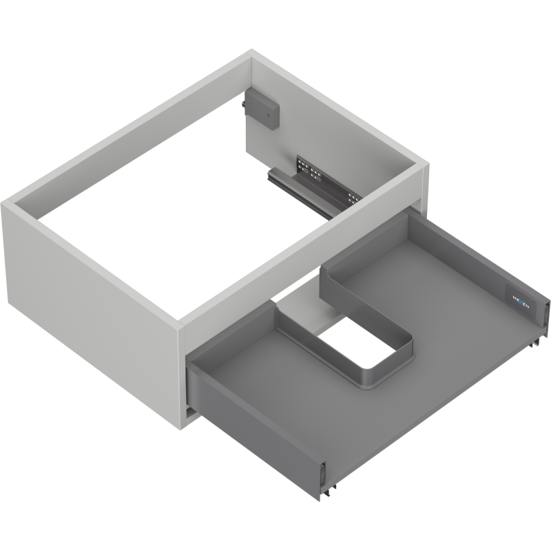 Mexen Box-A корпус шкаф под мивка 60 см, 1 чекмедже, сив мат - 91AX0-0600-235-1-62