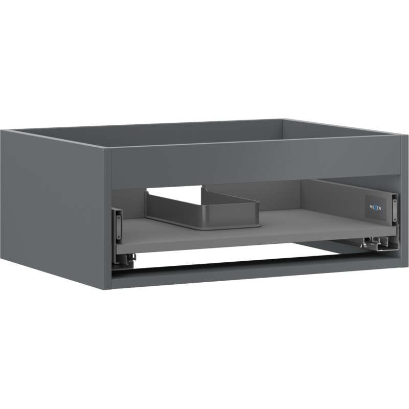 Mexen Box-A корпус на шкафче под мивка 60 см, 1 чекмедже, мат графит - 91AX0-0600-235-1-66