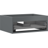 Mexen Box-A шкаф корпус за мивка 60 см, 1 чекмедже, мат графит - 91AX0-0600-235-1-66
