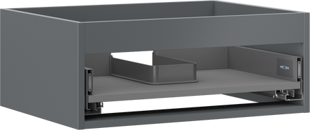 Mexen Box-A корпус на шкафче под мивка 60 см, 1 чекмедже, мат графит - 91AX0-0600-235-1-66