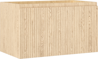 Mexen Rivel баня шкаф под умивалник 80 см, 1 чекмедже, оребрен, дъб - 91A20-08047-1-BF81