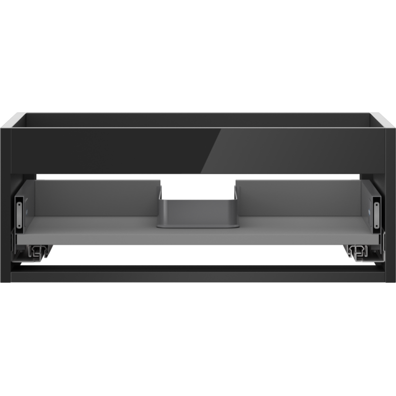 Mexen Box-A корпус на шкафче за мивка 60 см, 1 чекмедже, черен гланц