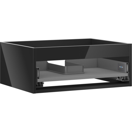 Mexen Box-A корпус за шкаф под мивка 60 см, 1 чекмедже, черен гланц - 91AX0-0600-235-1-70