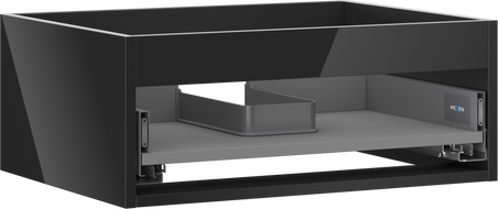 Mexen Box-A корпус за шкаф под мивка 60 см, 1 чекмедже, черен гланц - 91AX0-0600-235-1-70