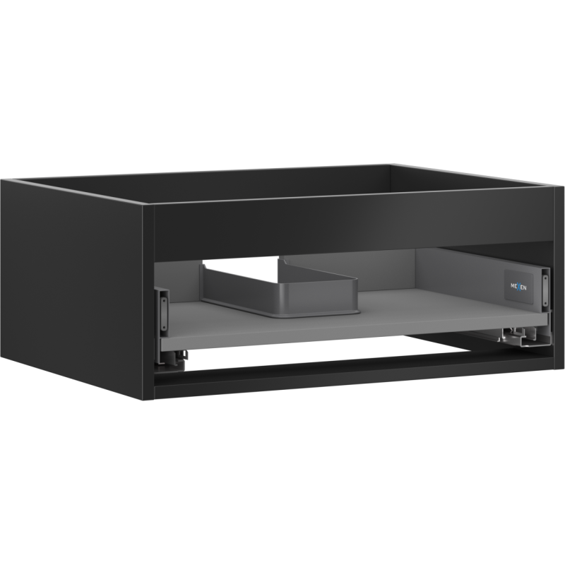 Mexen Box-A корпус на шкаф под мивка 60 см, 1 чекмедже, черен мат - 91AX0-0600-235-1-71