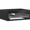 Mexen Box-A корпус на шкаф под мивка 60 см, 1 чекмедже, черен мат - 91AX0-0600-235-1-71