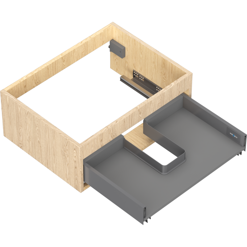 Mexen Box-A корпус за шкаф под мивка 60 см, 1 чекмедже, дъб - 91AX0-0600-235-1-81