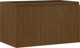 Mexen Rivel шкаф за баня под умивалник 80 см, 1 чекмедже, релефна, орех - 91A20-08047-1-BF86