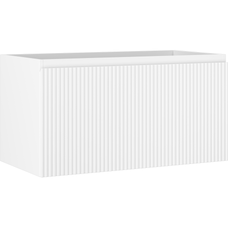 Mexen Rivel шкаф за баня под мивка 90 см, 1 чекмедже, набразден, бял мат - 91A20-09047-1-BF01