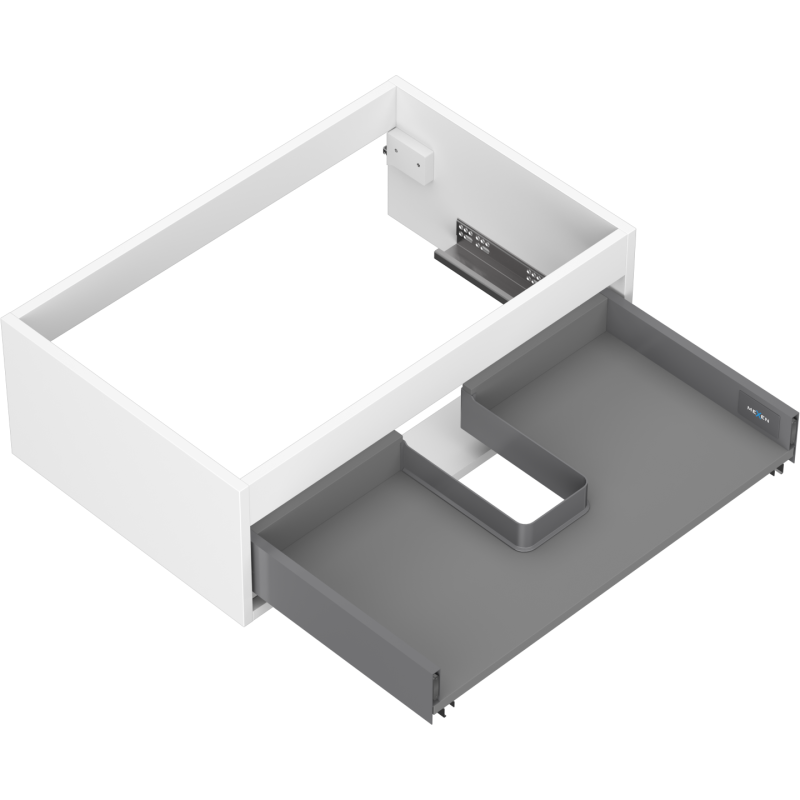 Mexen Box-A корпус за шкаф под мивка 70 см, 1 чекмедже, бял мат - 91AX0-0700-235-1-01