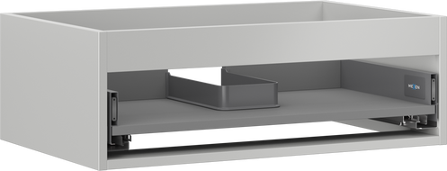 Mexen Box-A корпус на шкаф за мивка 70 см, 1 чекмедже, сив мат - 91AX0-0700-235-1-62