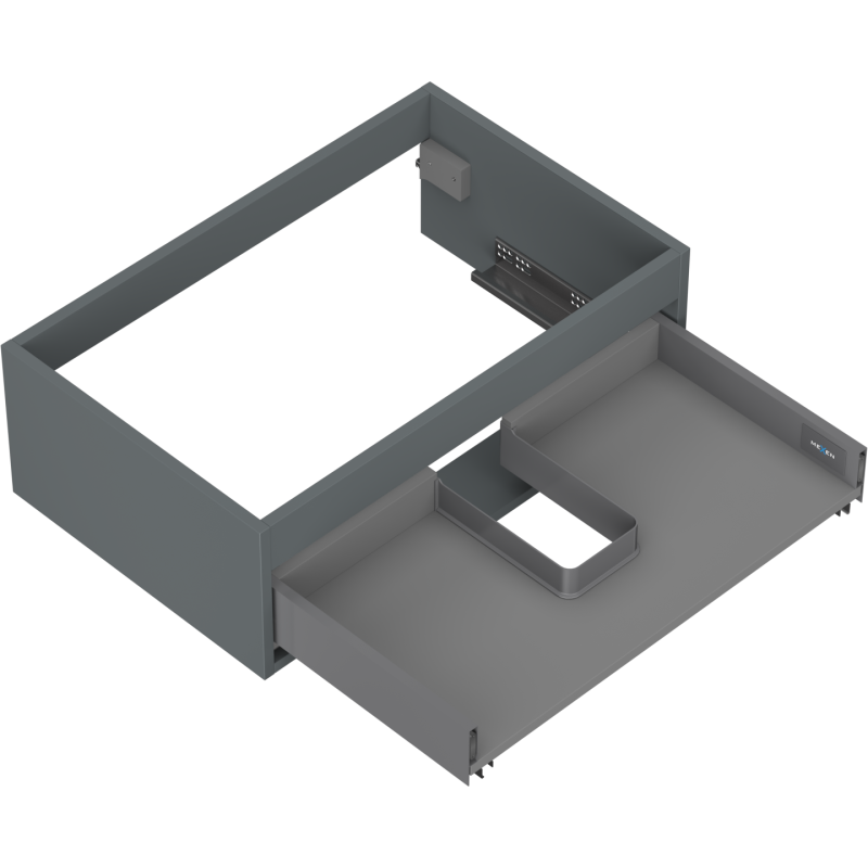 Mexen Box-A корпус шкаф под умивалник 70 см, 1 чекмедже, графит мат - 91AX0-0700-235-1-66