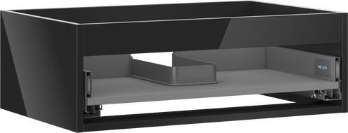 Mexen Box-A корпус шкаф под умивалник 70 см, 1 чекмедже, черен гланц - 91AX0-0700-235-1-70