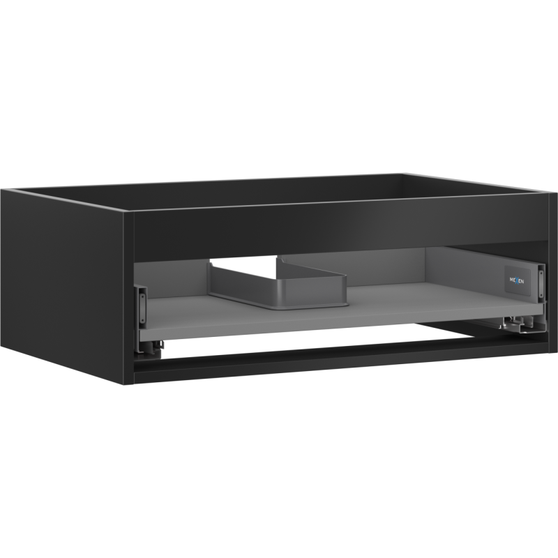 Mexen Box-A корпус шкаф под умивалник 70 см, 1 чекмедже, черен мат - 91AX0-0700-235-1-71