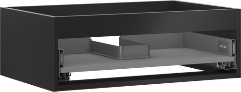 Mexen Box-A корпус шкаф под мивка 70 см, 1 чекмедже, черен мат - 91AX0-0700-235-1-71