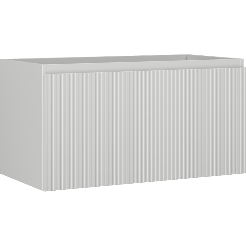 Mexen Rivel шкаф за баня под мивка 90 см, 1 чекмедже, рифеловано, сив мат - 91A20-09047-1-BF62