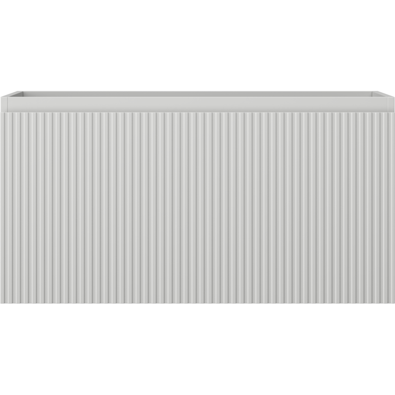 Mexen Rivel шкаф за баня под мивка 90 см, 1 чекмедже, рифеловано, сив мат - 91A20-09047-1-BF62