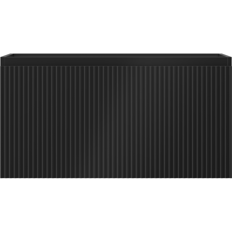Mexen Rivel шкаф за баня под умивалник 90 см, 1 чекмедже, рифлено, черно мат - 91A20-09047-1-BF71