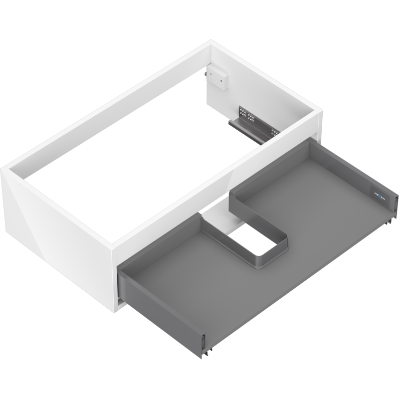 Mexen Box-A корпус шкаф под мивка 80 см, 1 чекмедже, бял гланц - 91AX0-0800-235-1-00