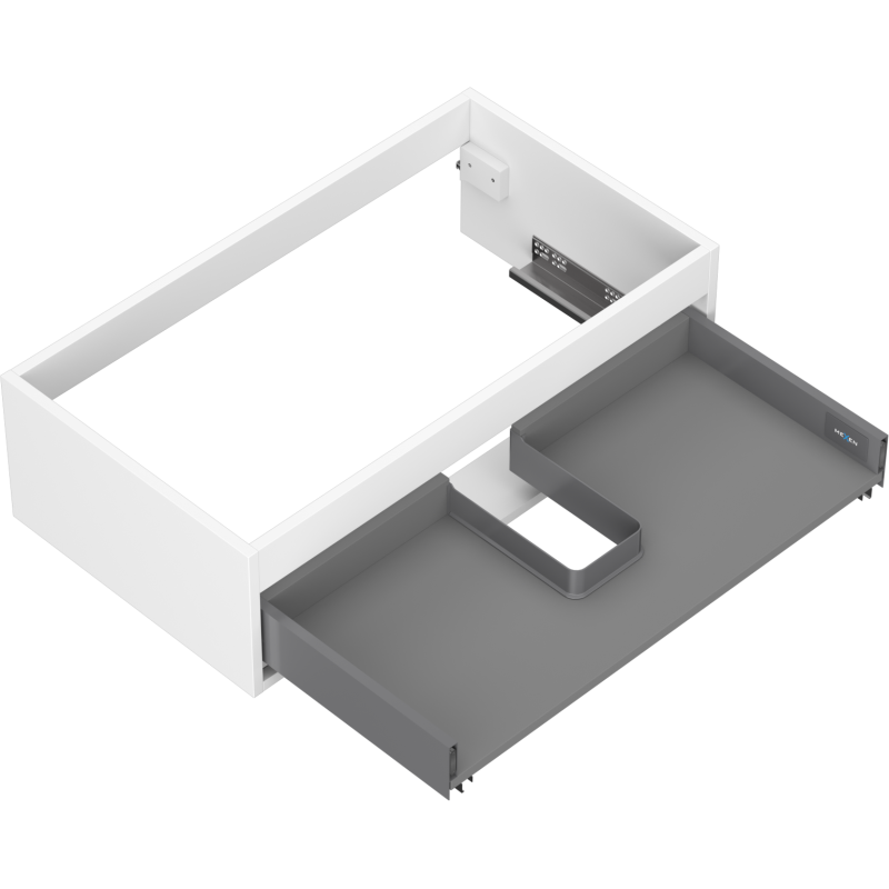 Mexen Box-A корпус шкаф за мивка 80 см, 1 чекмедже, бял мат - 91AX0-0800-235-1-01