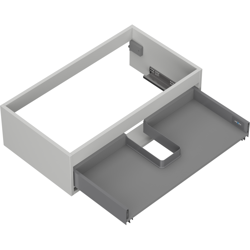 Mexen Box-A корпус на шкаф под мивка 80 см, 1 чекмедже, сив мат - 91AX0-0800-235-1-62