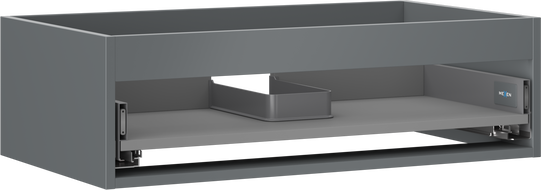 Корпус мивка за баня Mexen Box-A 80 cm, 1 чекмедже, графит мат - 91AX0-0800-235-1-66