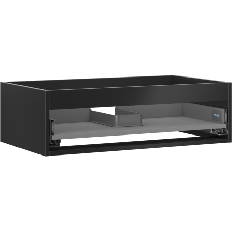 Mexen Box-A корпус на шкафче за мивка 80 см, 1 чекмедже, черен мат - 91AX0-0800-235-1-71
