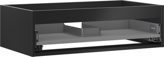 Mexen Box-A корпус на шкафче за мивка 80 см, 1 чекмедже, черен мат - 91AX0-0800-235-1-71
