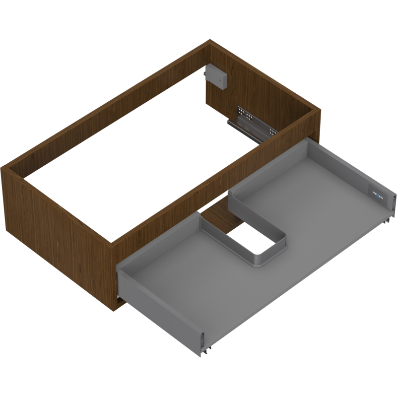 Mexen Box-A корпус шкаф под мивката 80 см, 1 чекмедже, орех - 91AX0-0800-235-1-86
