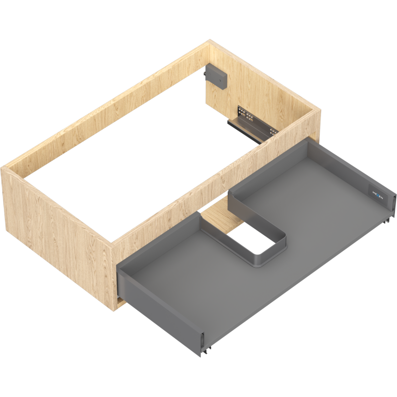 Mexen Box-A корпус на шкаф под мивка 80 см, 1 чекмедже, дъб - 91AX0-0800-235-1-81