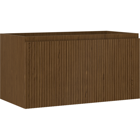 Mexen Rivel шкаф за баня под мивка 90 см, 1 чекмедже, рифлен, орех - 91A20-09047-1-BF86