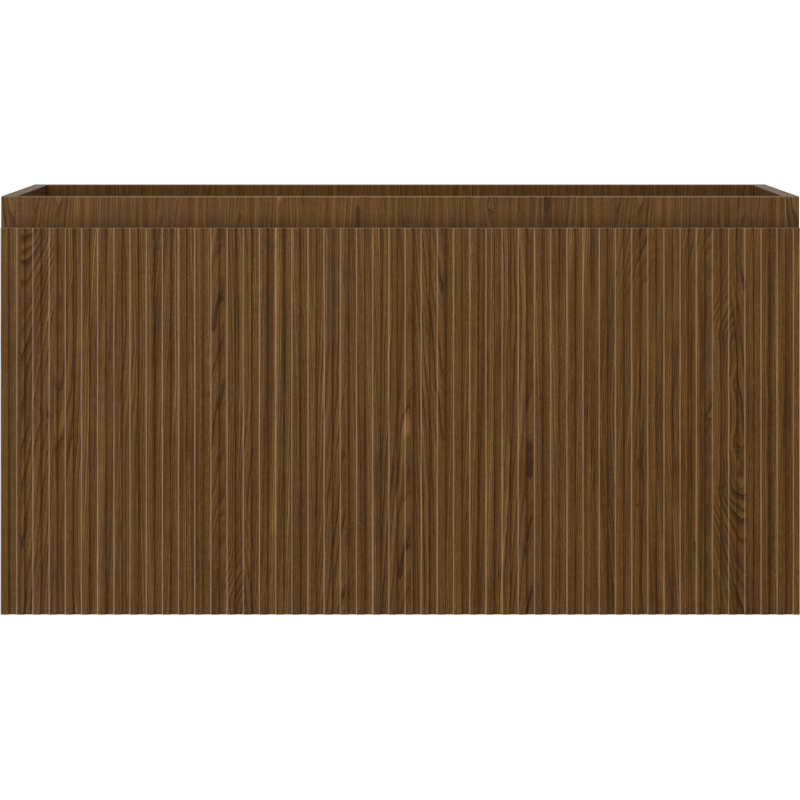 Mexen Rivel шкаф за баня под мивка 90 см, 1 чекмедже, рифлен, орех - 91A20-09047-1-BF86