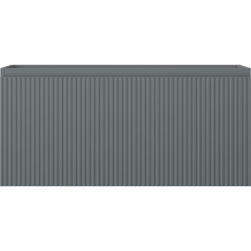 Mexen Rivel баня шкаф под мивка 100 см, 1 чекмедже, рифловано, графит мат - 91A20-10047-1-BF66