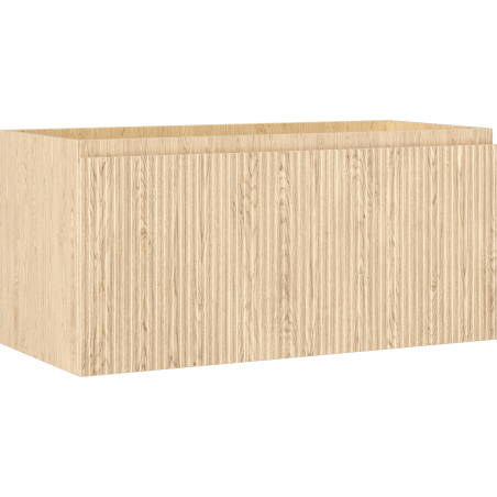 Mexen Rivel шкаф за баня под мивка 100 см, 1 чекмедже, оребрен, дъб - 91A20-10047-1-BF81