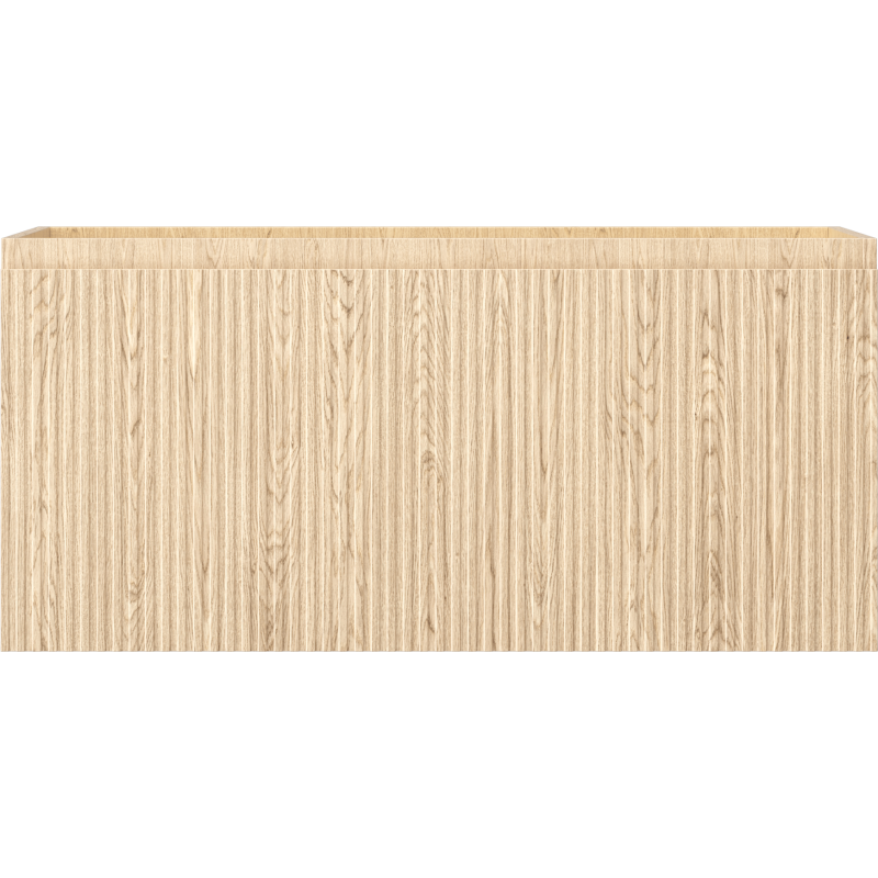 Mexen Rivel шкаф за баня под мивка 100 см, 1 чекмедже, оребрен, дъб - 91A20-10047-1-BF81