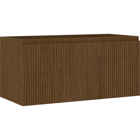 Mexen Rivel шкаф за баня за мивка 100 см, 1 чекмедже, рифлено, орех - 91A20-10047-1-BF86